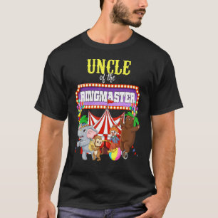 Camiseta Tio Da Festa De Circo Birthday Ringmaster Kids