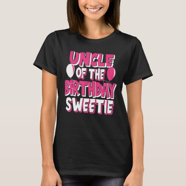 Camiseta Tio Da Festa De Docinho De Aniversário (Frente)