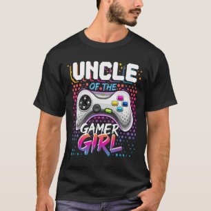 Camiseta Tio Da Garota Jogadora A Jogo De Vídeo