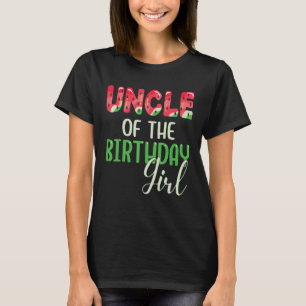 Camiseta Tio Da Matriz Familiar De Melancia Da Garota De An