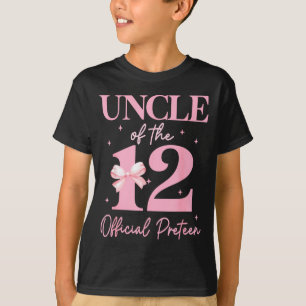 Camiseta Tio da menina de 12 anos de idade oficial pré-adol