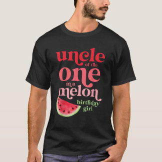 Camiseta Tio da Menina de Aniversário de Uma Melancia
