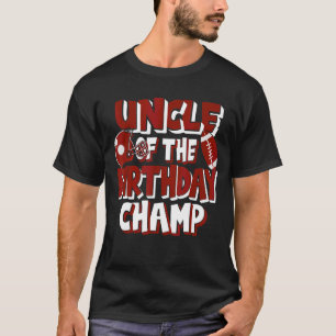 Camiseta Tio Da Peça De Futebol Americana De Aniversário