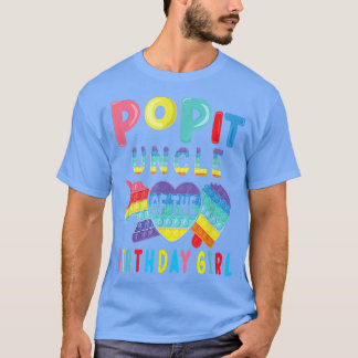 Camiseta Tio da Pop de Rapariga de Aniversário