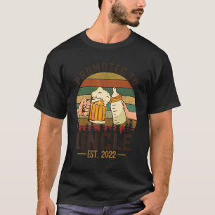 Camiseta Tio Da Primeira Vez Do Mens Promovido Ao Tio 2022 
