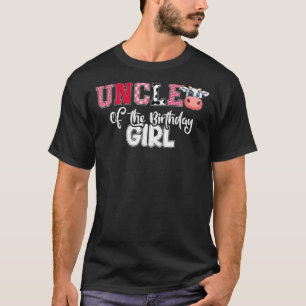 Camiseta Tio Da Rapariga De Aniversário Fazendo Barnyard Bi