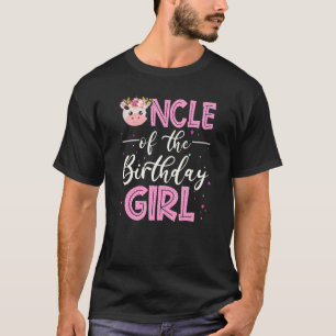 Camiseta Tio Da Rapariga De Aniversário Fazendo Barnyard Bi