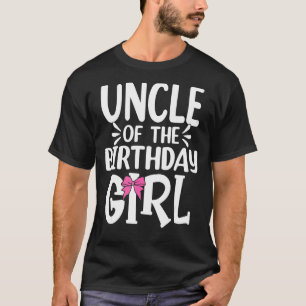 Camiseta Tio Da Rapariga De Aniversário, Mãe, Pai Filhos, M