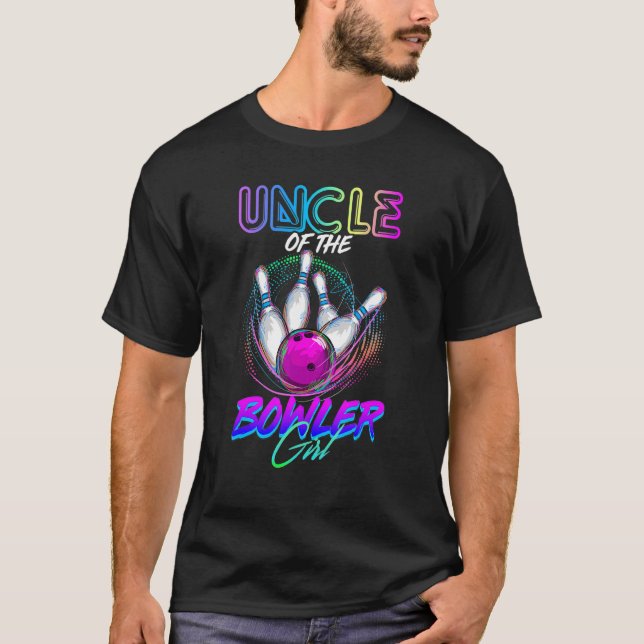 Camiseta Tio Da Rapariga De Boliche Correspondendo À Bolich (Frente)
