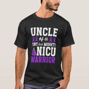 Camiseta Tio da UTI de Guerreiro da UTI Bebê Prematuro Micr