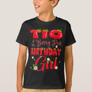 Camiseta TIO de Berry Primeira Menina de Aniversário Morang