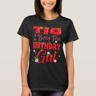 Camiseta Tio de berry primeiro aniversário menina morango 1