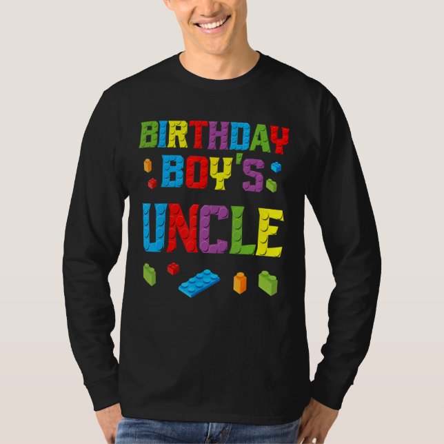 Camiseta Tio de Edifício do Aniversário do Construtor Mestr (Frente)
