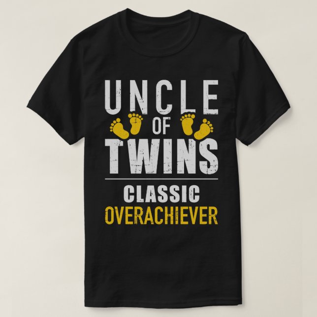 Camiseta Tio de gêmeos clássicos superávies (Frente do Design)