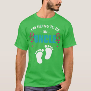 Camiseta Tio de Gravidez Promovido Sexo de Anúncio de Nasci