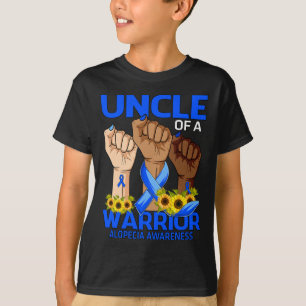 Camiseta Tio De Mão De Um Guerreiro Alopecia Sensibilização