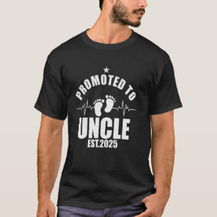 Camiseta Tio de Primeira Vez 2025 Promovido a Tio 2025