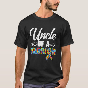 Camiseta Tio De Um Guerreiro Fita De Conscientização Do Aut