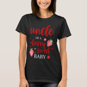 Camiseta Tio De Um Morango Doce Bebê Morango Primeiro B