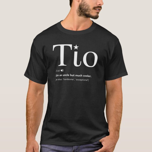Camiseta Tio Definition Best Tio Espanhol (Frente)
