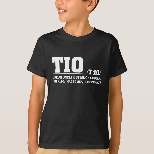 Camiseta Tio Definition Dia de os pais espanhol (Frente)