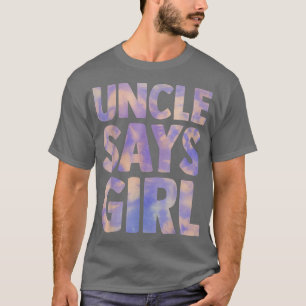 Camiseta Tio diz que sexo feminino revela gravidez