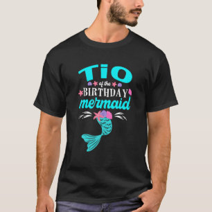 Camiseta Tio Do Aniversário Da Família De Teias Sereias