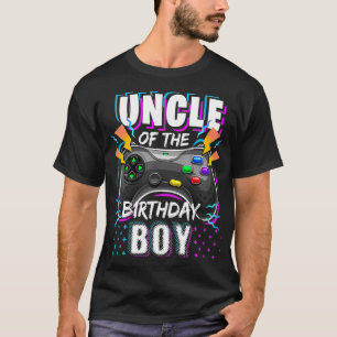 Camiseta Tio do Aniversário do Jogo de Vídeo Corresponden
