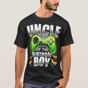 Camiseta Tio do Aniversário do Jogo de Vídeo Corresponden