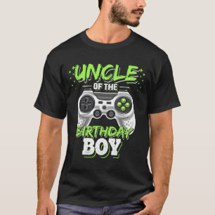 Camiseta Tio Do Aniversário Jogo De Vídeo Correspondente