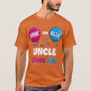 Camiseta Tio do Balão Rosa ou Azul ama sua Revelação de Gên