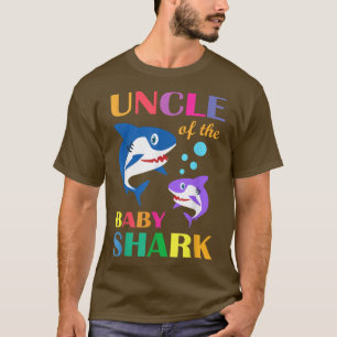 Camiseta Tio Do Bebê Aniversário Tubarão Tio Shark Chris