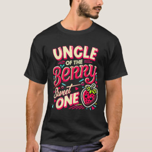 Camiseta Tio Do Berry Sweet One Strawberry First Birt
