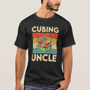 Camiseta Tio do Cubo Vintage Speedcubing Matemática