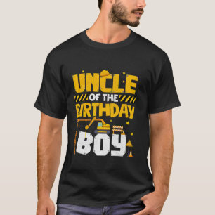 Camiseta Tio Do Deco Da Família De Construção Do Aniversári