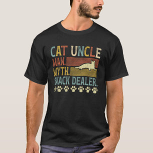 Camiseta Tio do Gato Homem Mito Amante de Gatos Tio do Gato