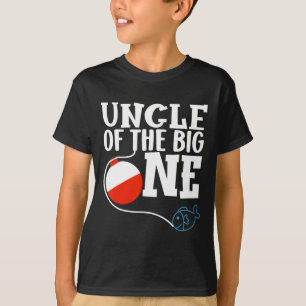 Camiseta Tio do Grande Menino Pescador Primeiro Aniversário