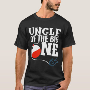 Camiseta Tio do Grande Pescador Menino Primeiro Aniversário
