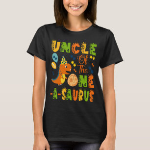 Camiseta Tio do One-A-Saurus no 1º Aniversário do Dinossaur