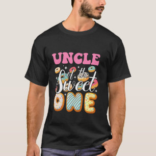 Camiseta Tio Do Primeiro Aniversário Do Doce Bolo De Aniver