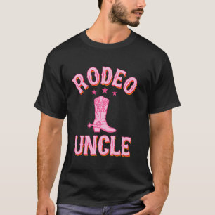 Camiseta Tio do Rodeio Primeiro Aniversário Cowgirl Ocident