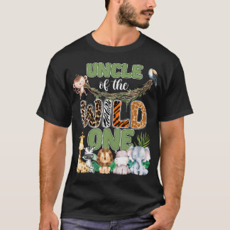 Camiseta Tio Do Selvagem 1º Aniversário Família Safari