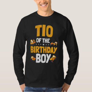 Camiseta Tio Do Trabalhador De Construção De Garoto De Aniv