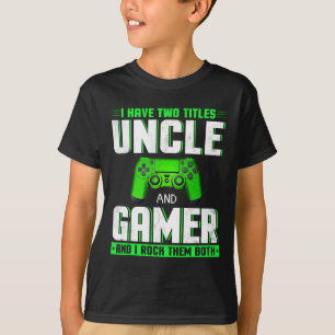 Camiseta Tio E Dia de os pais Feliz Para Jogadores