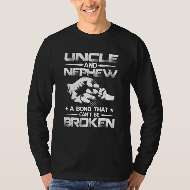 Camiseta Tio e Sobrinho Um Bond que não pode ser quebrado (Frente)