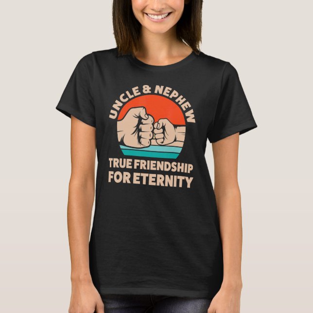 Camiseta Tio e Sobrinho - Uncles Verdadeiro Amizade (Frente)