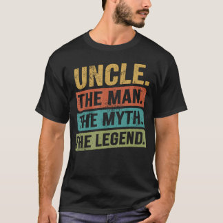 Camiseta Tio Engraçado O Homem O Mito A Lenda Vintage Gi