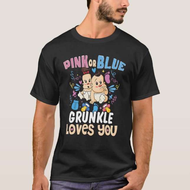 Camiseta Tio Ev, Tio Excelente, Adora Tio Rosa ou Azul (Frente)