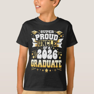 Camiseta Tio extremamente orgulhoso de uma turma de graduad