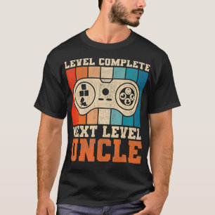 Camiseta Tio Gamer Nível Completado Tio 2021 Bebê An